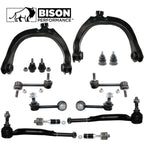 14pc Front Control Arms Sway Bars Tie Rods Kit for Chevy GMC