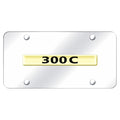 Gold Name on Chrome License Plate - Officially Licensed for Chrysler 300C