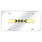Gold Name on Chrome License Plate - Officially Licensed for Chrysler 300C