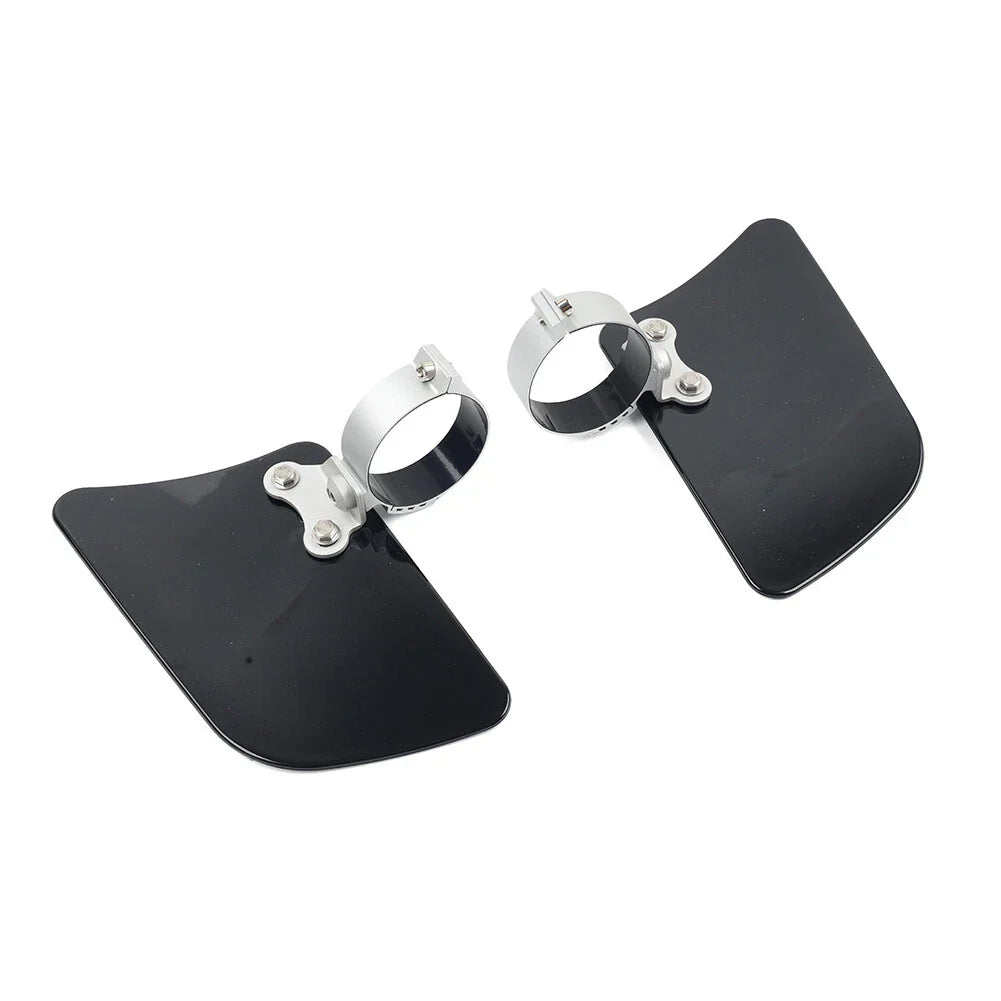 Black Motorcycle Front Wind Fork Air Deflector for Honda, Kawasaki, Yamaha