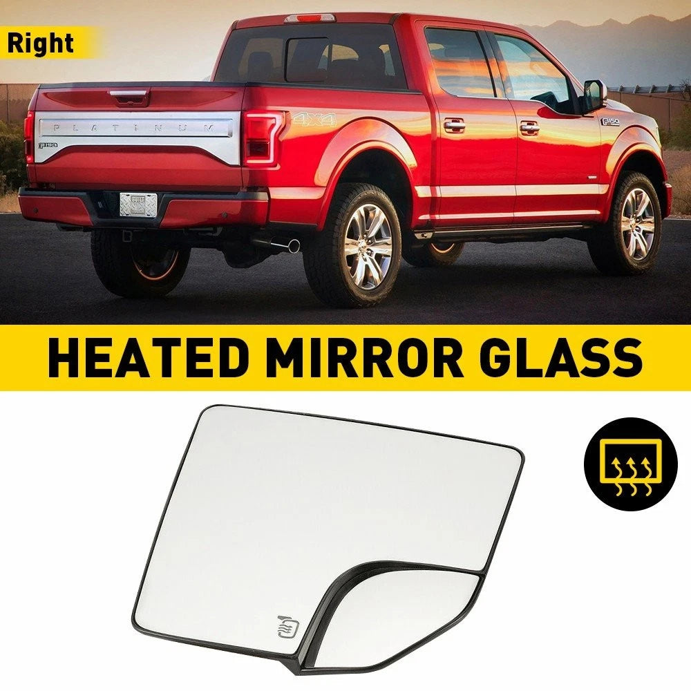Heated Right Passenger Side Mirror Glass for Ford F150 F-150 (2015–2020)