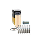 Wix Engine Oil Filter & Denso Spark Plugs Set for Benz C124 300CE W124 300E (1987–1995)