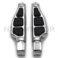 Chrome Flat Wing Footpegs for Yamaha YZF-R6 R6S 600R (1999–2016)