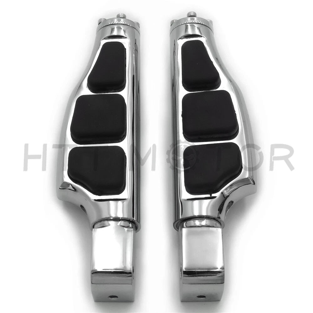Chrome Flat Wing Footpegs for Yamaha YZF-R6 R6S 600R (1999–2016)