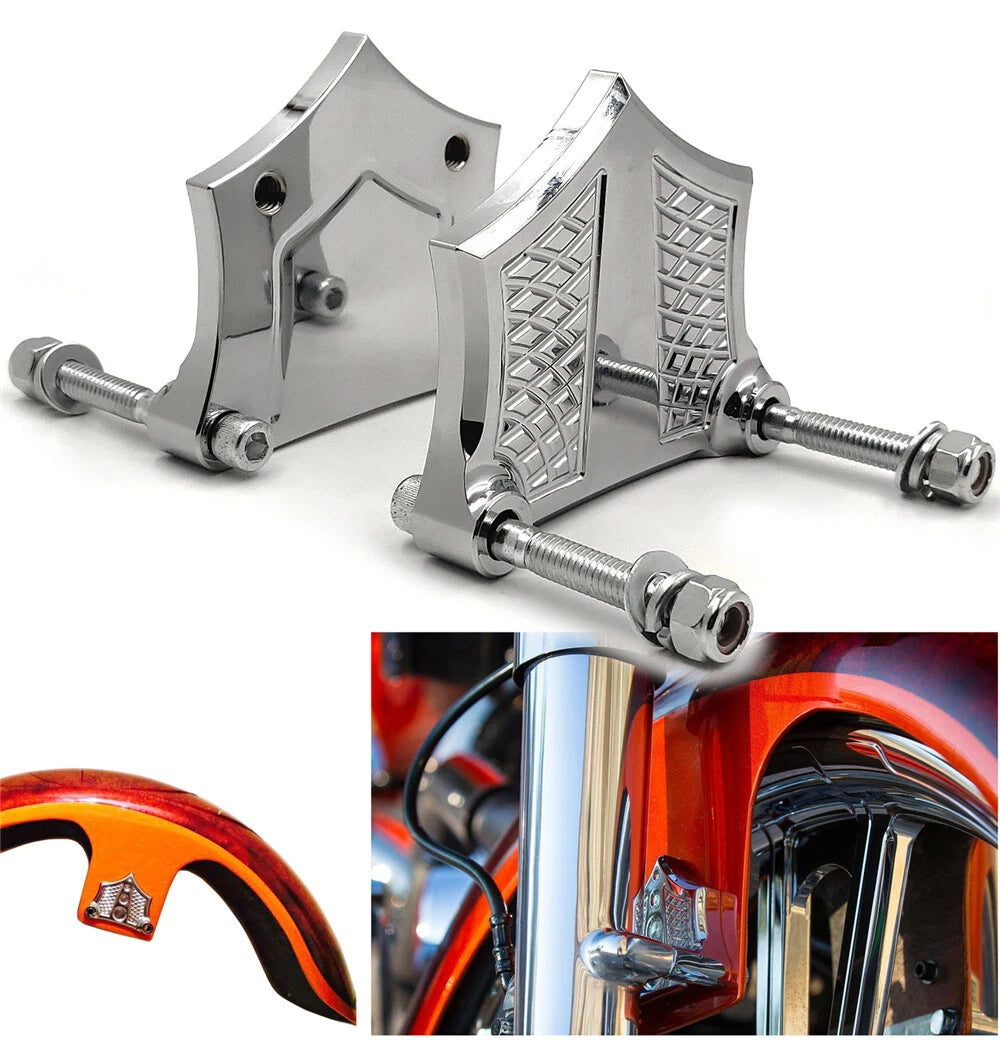 0.64" Front Fender Brackets Spacers for Harley Touring (2014–2019)