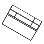 2X Black Console Radio CD Panel Trim for BMW 3 Series E36 (1991–1999)