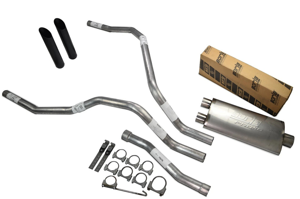 Dual Exhaust for Nissan Titan (2004–2006) 2.5 Inch Black Tips