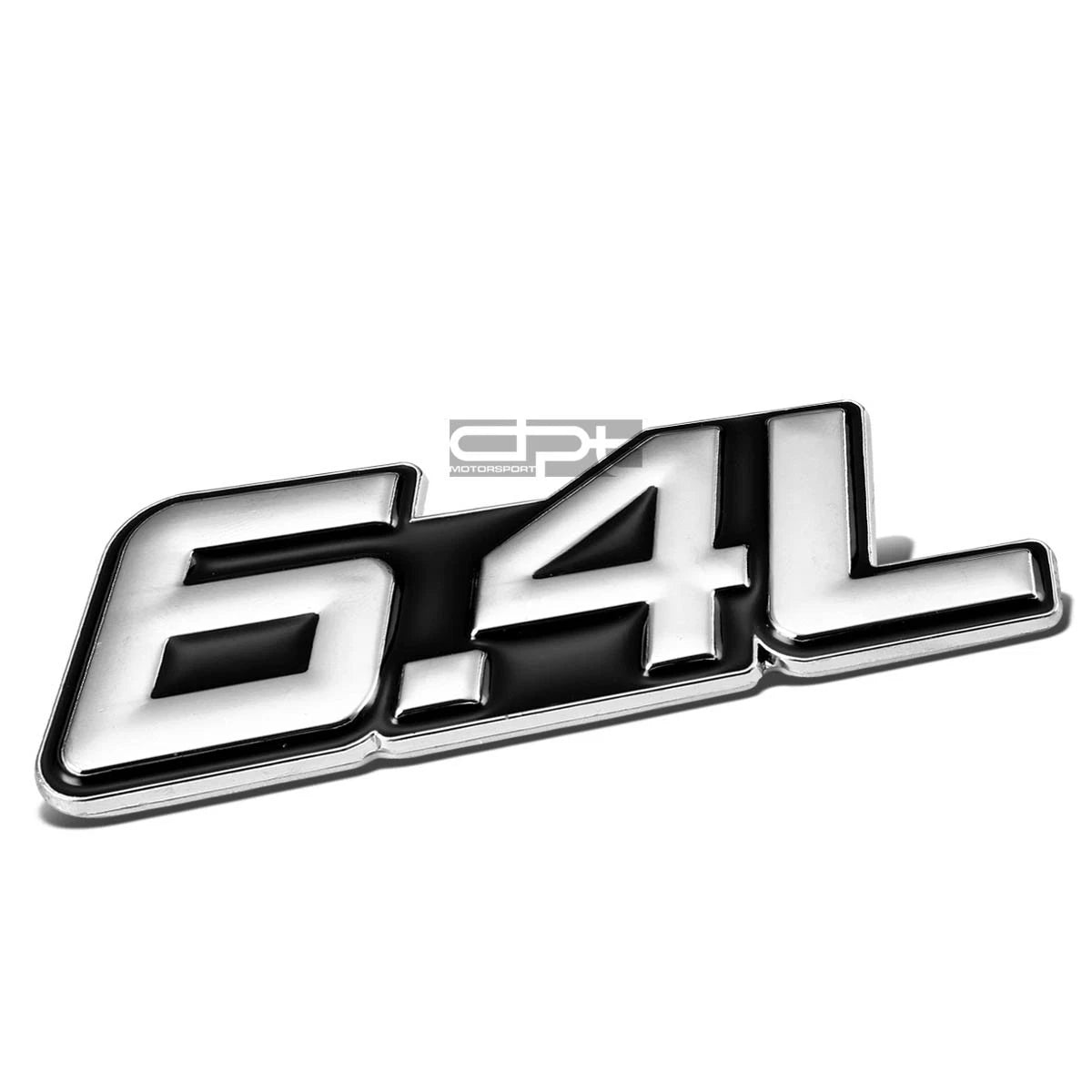 Chrome Fender Emblem Badge for 6.4L V8 (No Specific Make/Model)