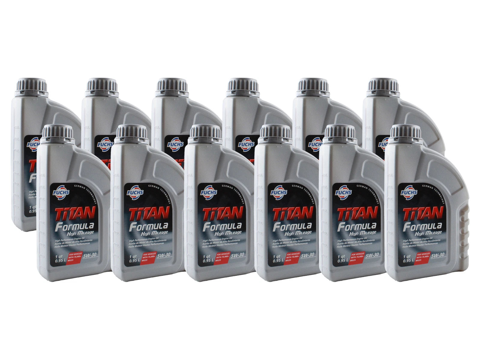 Set of 12 Fuchs Titan Formula 5W-30 Engine Oil (12 Quarts)