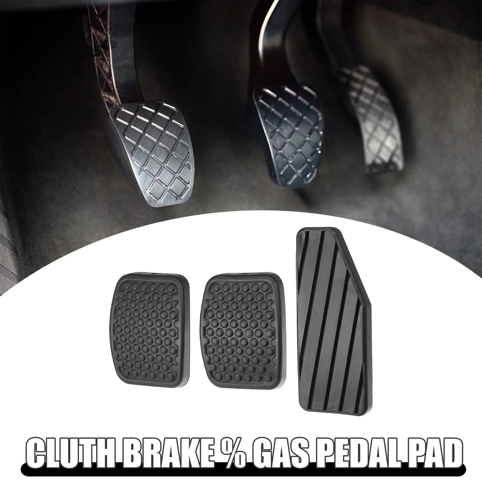 3 Pcs Clutch Brake Gas Pedal Cover for Suzuki Aerio (2001–2007) 703820372295