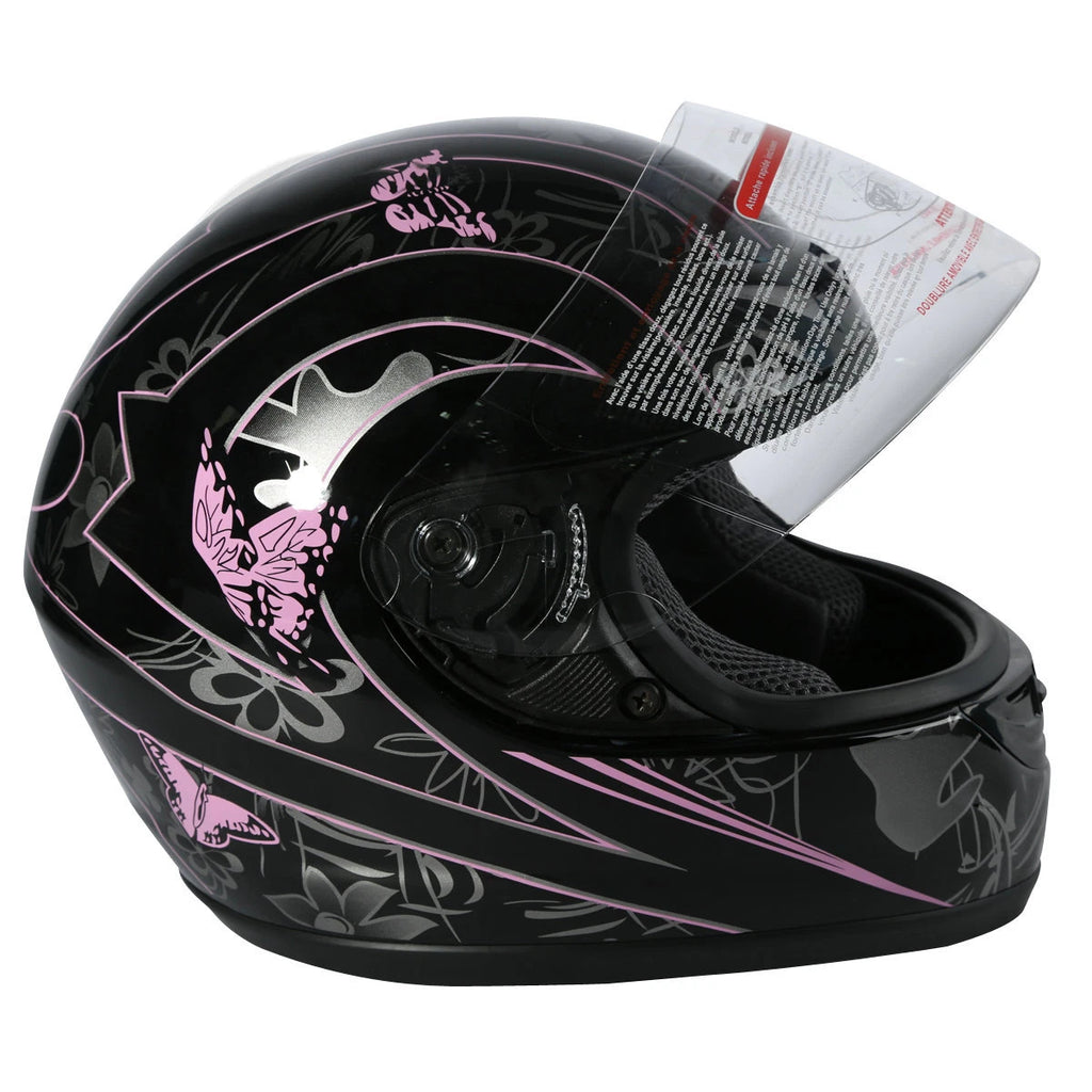 Full Face Helmet for Motorcycle (DOT Approved, Size S M L XL)