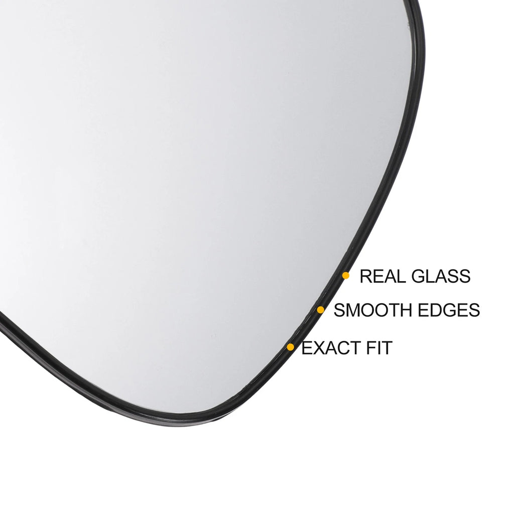Right Side White Mirror Glass w/ Back for KIA Picanto (2012–2020)