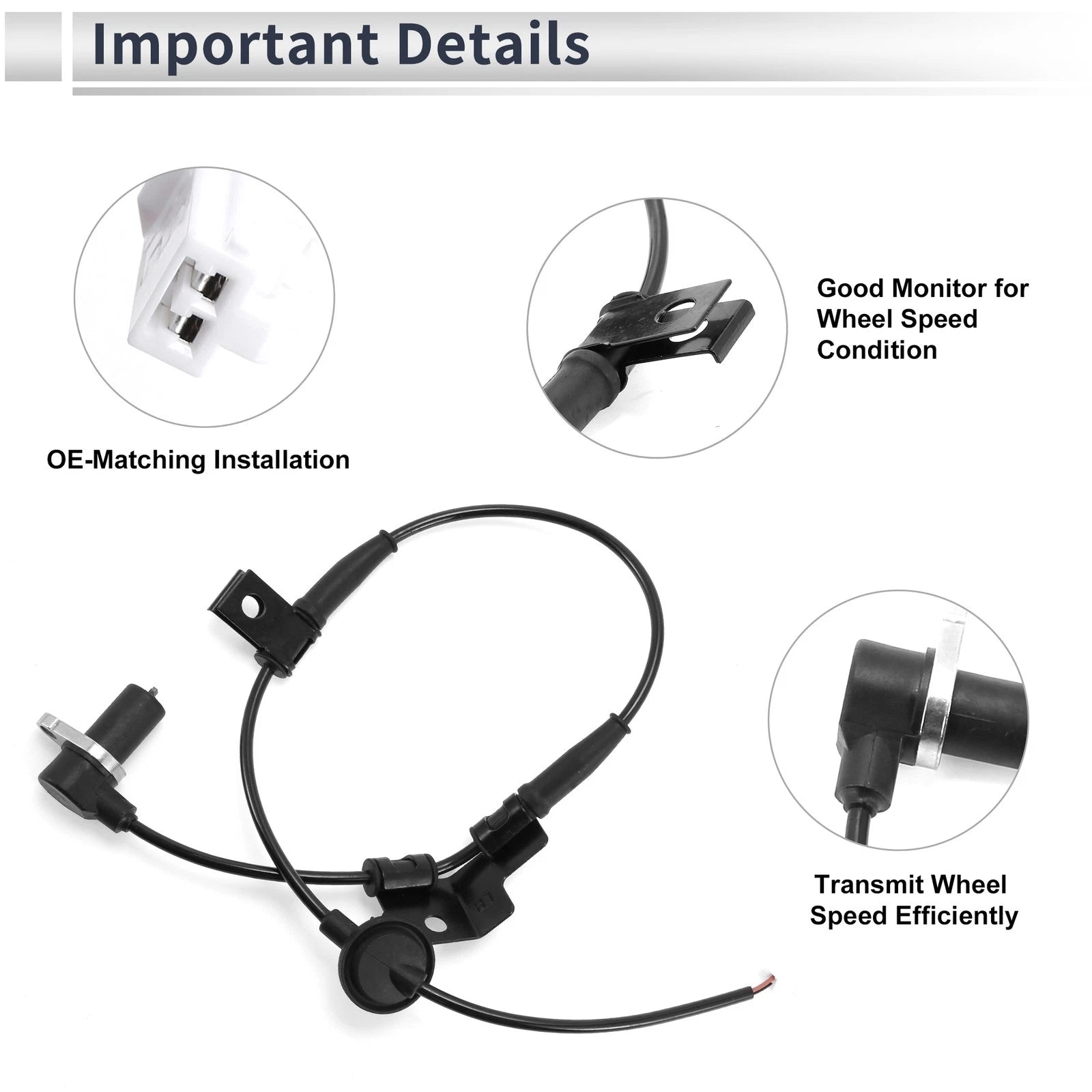 ABS Wheel Speed Sensor for Hyundai Sonata (No. 9568038500/956803C500)