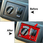 Headlight Switch Panel Cover Trim for Chrysler 300 300C (2005-2010) Red