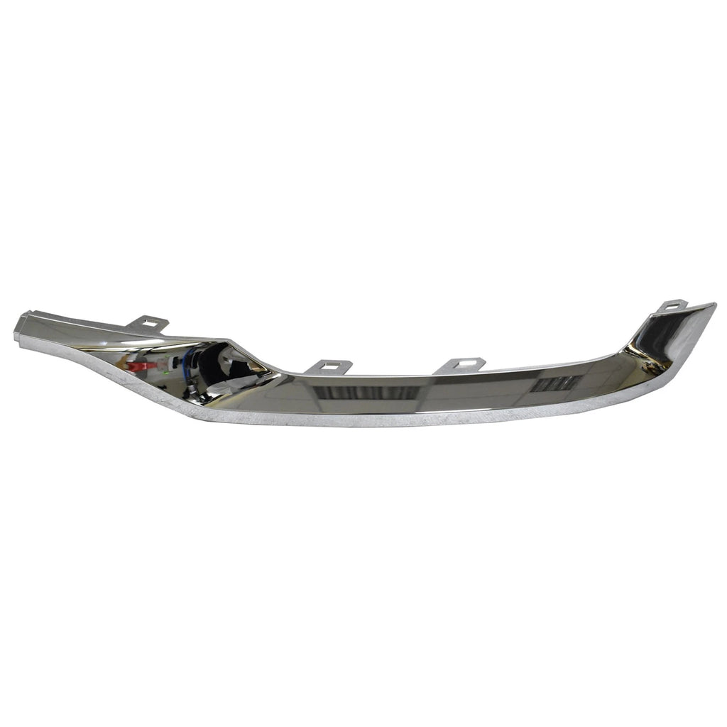 Replacement Chrome ABS Plastic Rear Passenger Side Bumper Cover Molding