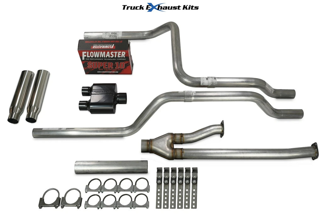 2.5" Dual Exhaust Kit for Toyota Tundra (2009–2013) Super 10 Rear Rolled Tip
