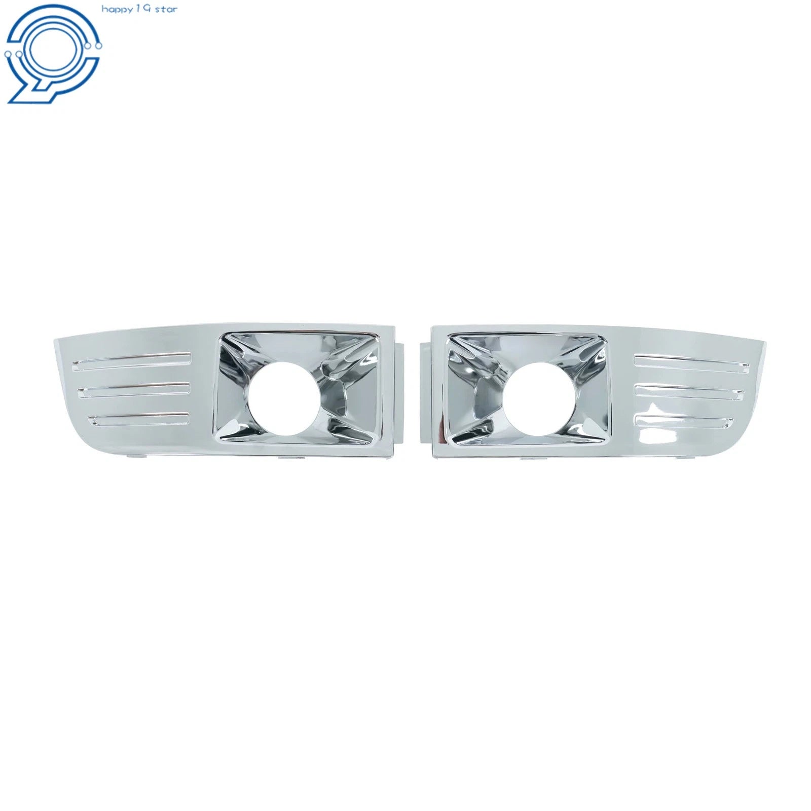 Set of 2 Front Fog Light Trim Covers for Ford Flex (2009-2012) Chrome