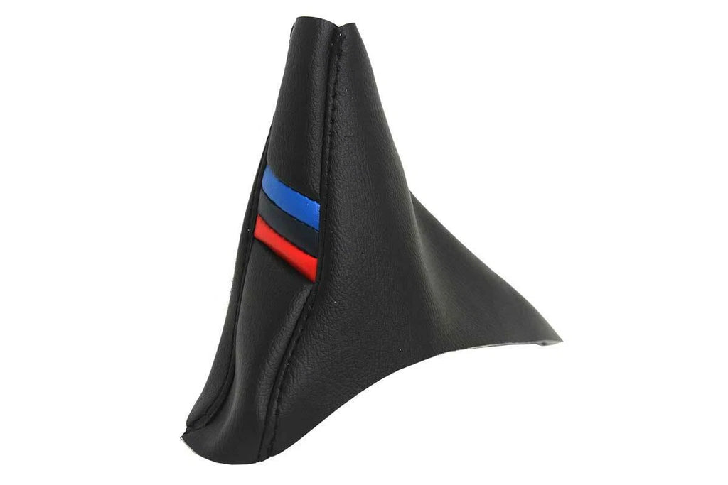 Leather Emergency Brake Boot Cover for BMW E90 (2005–2013) M Style Stripes