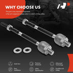 2X Front Inner Side Tie Rod End Kit for Honda Fit (2009-2014)