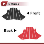 Door Pillar Window Trim for Hyundai Sonata (2020–2023) Carbon Fiber Black