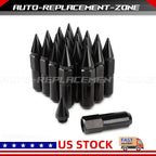 20PCS M12X1.5 60mm Cap Spiked Extended Tuner Lug Nuts for Wheels