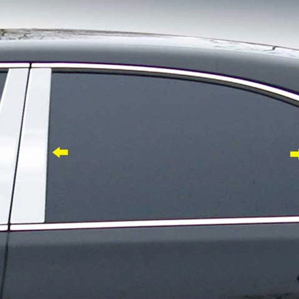 6pc Chrome Pillar Post Trim Replacement for Lexus LS460 (2007–2017)
