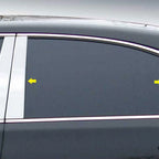 6pc Chrome Pillar Post Trim Replacement for Lexus LS460 (2007–2017)