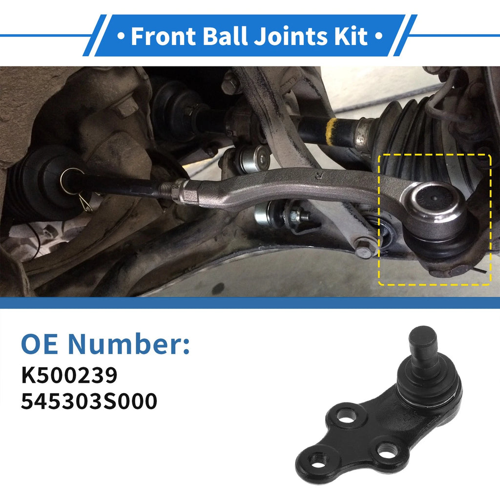 2X Front Lower Ball Joints for Hyundai Tucson (2010–2017) K500239/545303S000