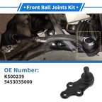 2X Front Lower Ball Joints for Hyundai Tucson (2010–2017) K500239/545303S000