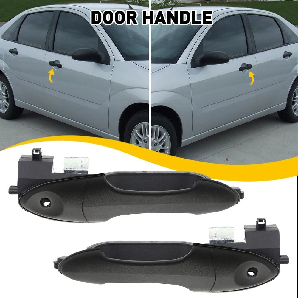 Left & Right Exterior Door Handle and Bracket for Ford Focus (2000–2007)