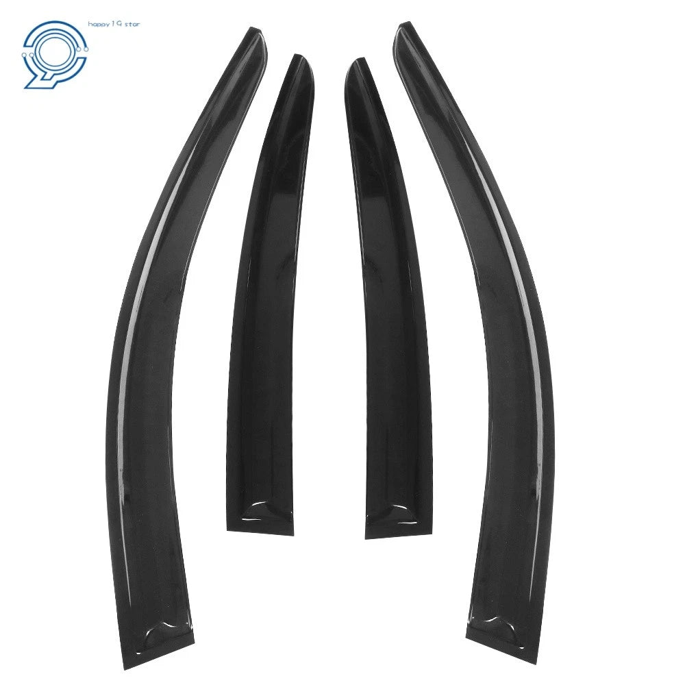 Set of 4 Window Visors Rain Guards for Acura TL (2009–2014) Black