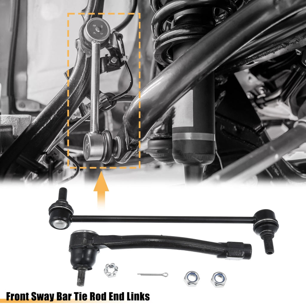 Set of 4 Front Sway Bar Link Outer Tie Rods for Hyundai Elantra (2013–2016)