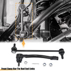 Set of 4 Front Sway Bar Link Outer Tie Rods for Hyundai Elantra (2013–2016)