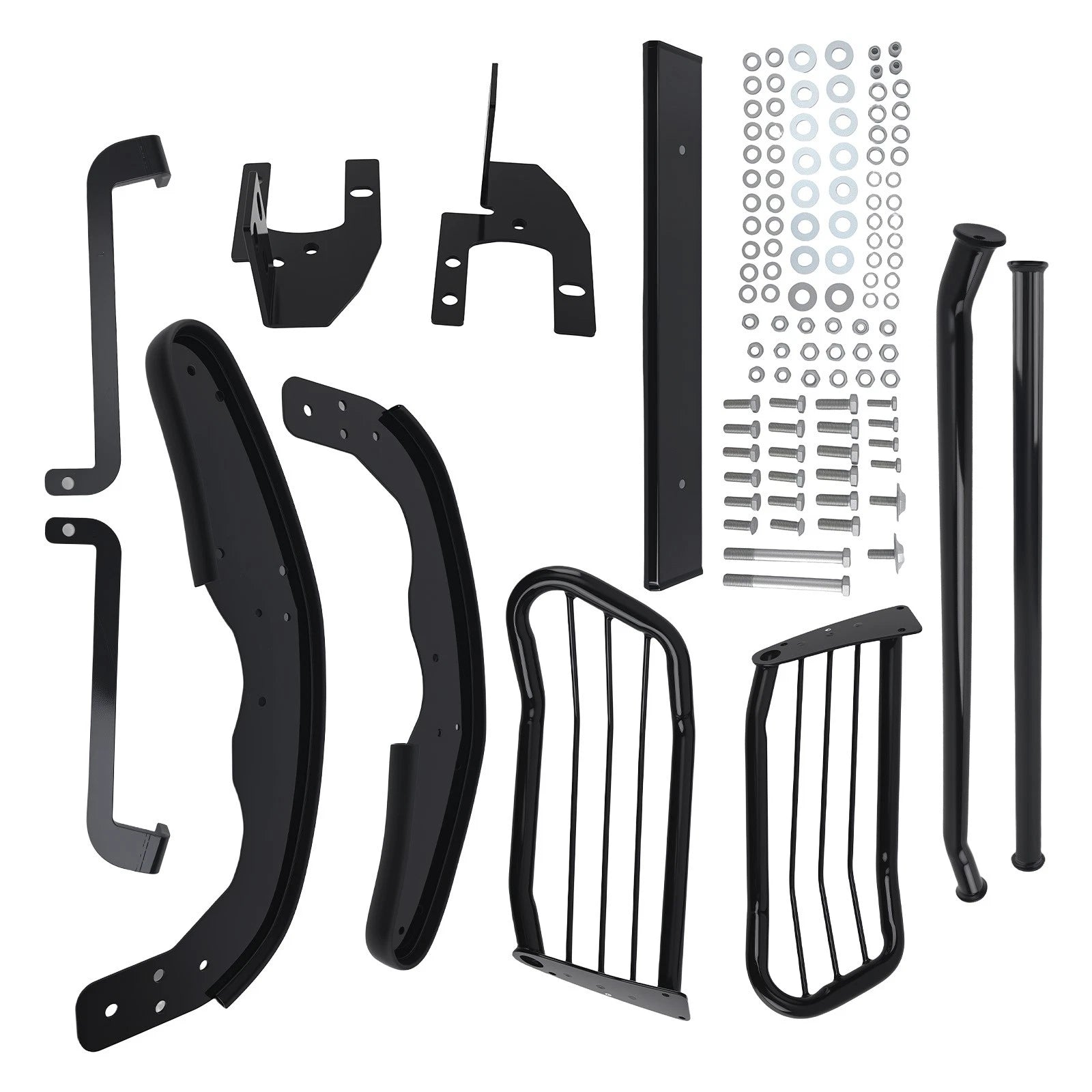 Front Push Bumper Bull Bar Grille Guard For Toyota Tacoma 05-15 Powder Coated