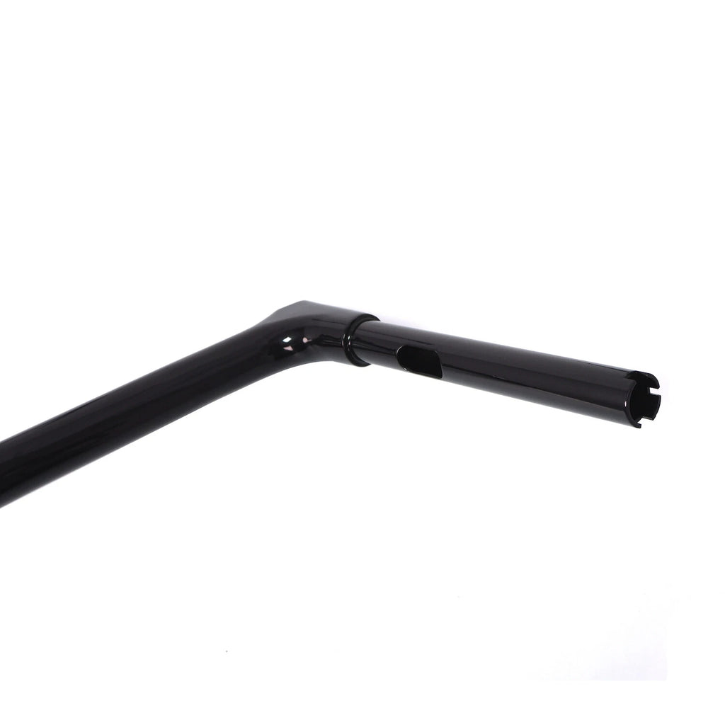 14" Black Ape Hanger Handlebar for Harley Touring 1986–Up w/ Batwing Road King