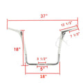 Chrome APE Hanger Handlebars 1-1/4" 18" for Harley Dressers Baggers