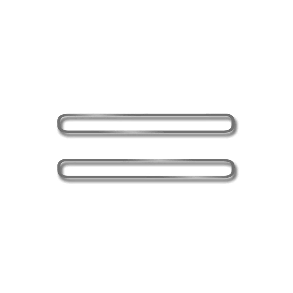 2pc Polished Stainless A/C Vent Trim for Dodge Charger (2011–2013)