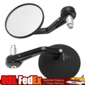 CNC Round Adjustable 7/8" Bar End Mirrors - Black for Yamaha XSR 900 700 (2016–2023)
