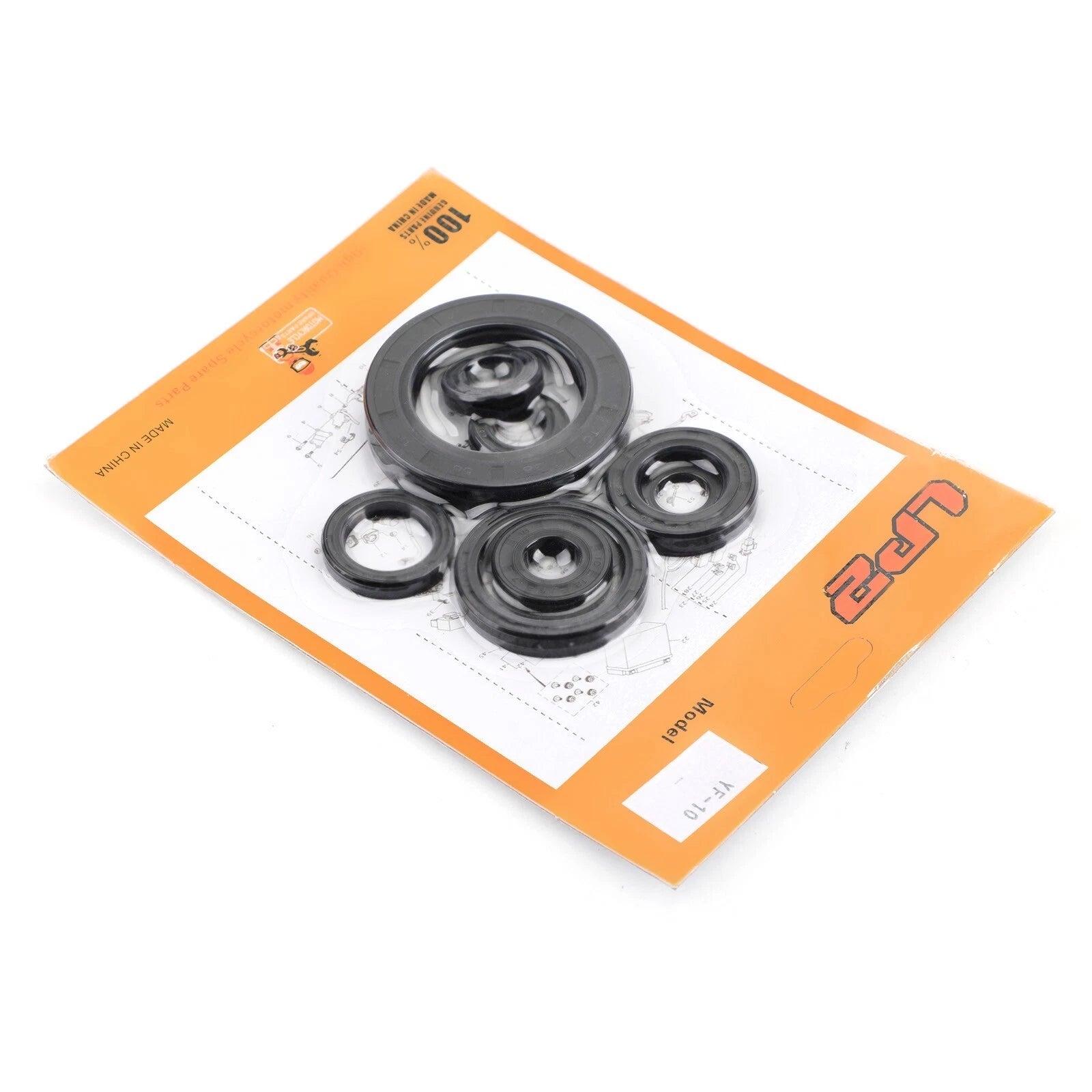 8pcs Engine Oil Seal Kit for Honda CR250R (1988–1991) CR500R (1989–2001)