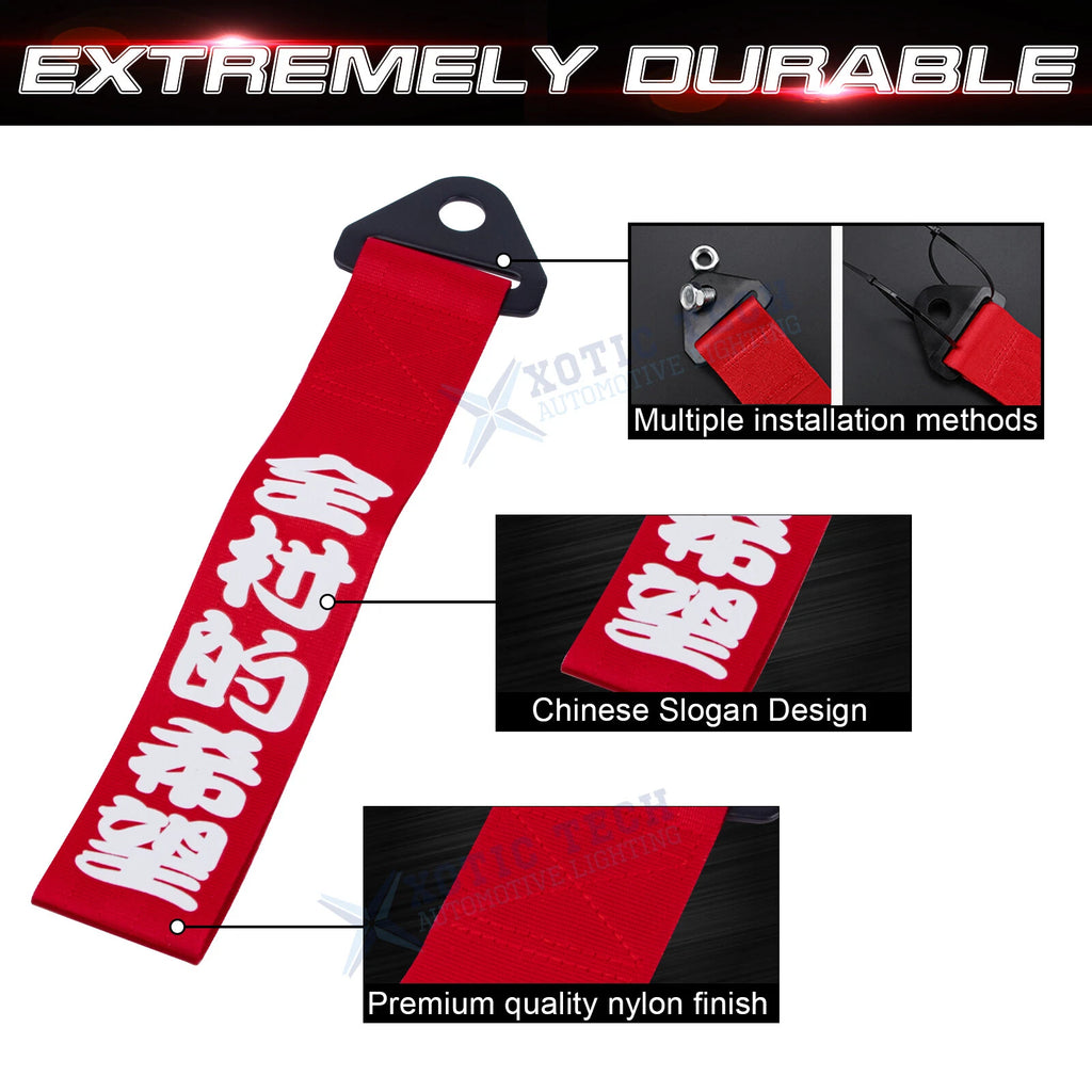 JDM Style Front Bumper Towing Strap for Mazda MX-5 Miata (2016-2021)