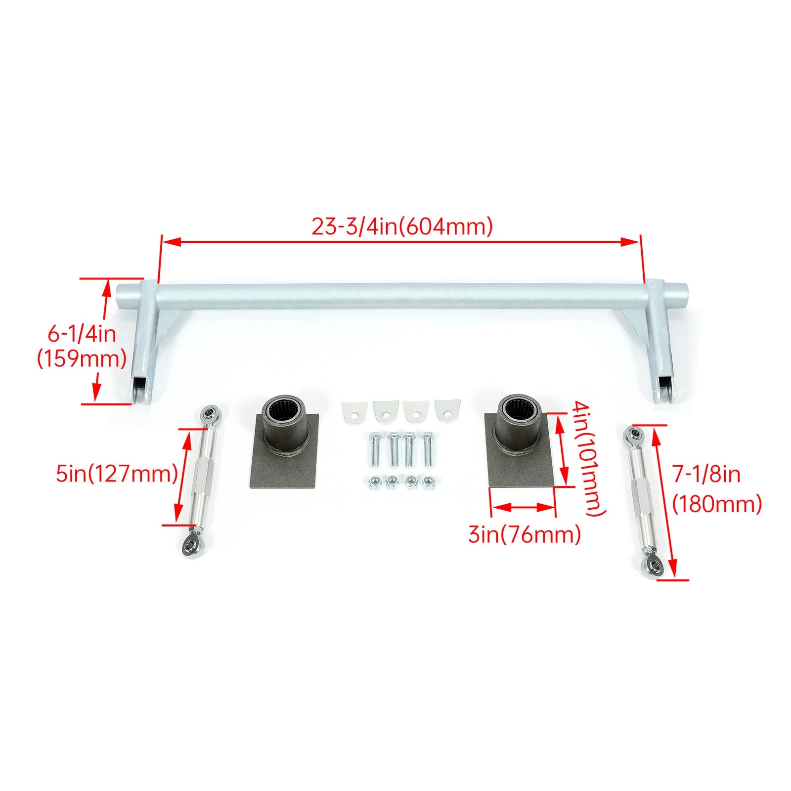 Pro Series Anti Roll Bar for Ford Mustang (1979–2004) Silver Moly