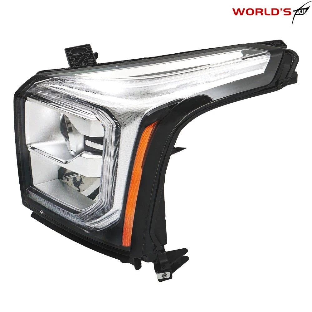 Set of 2 Halogen Projector Headlights with LED DRL for GMC Yukon (2015–2017)
