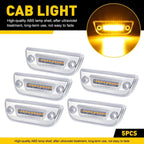 5X LED Amber Cab Roof Marker Lights for Peterbilt 579 (2013–2023)