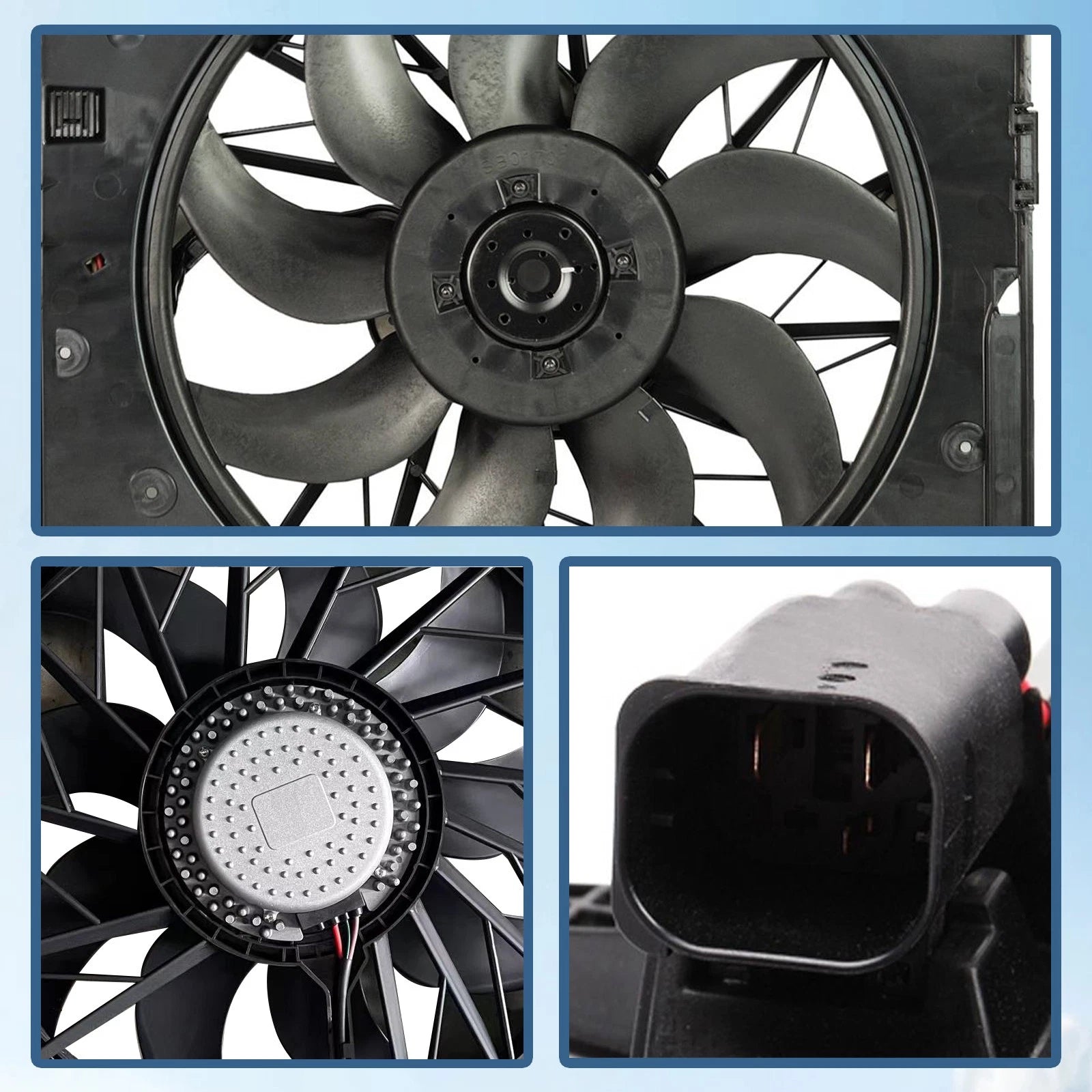 Cooling Fan for BMW 525i 528i 645Ci 750i (2001-2006)