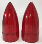Chrome Flush Mount Tail Light Bezels and Lenses for 1959 Cadillac (Set of 4)
