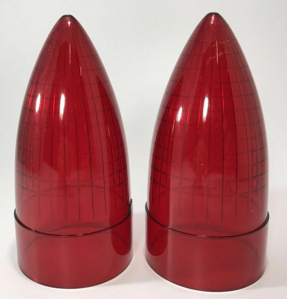 Chrome Flush Mount Tail Light Bezels and Lenses for 1959 Cadillac (Set of 4)