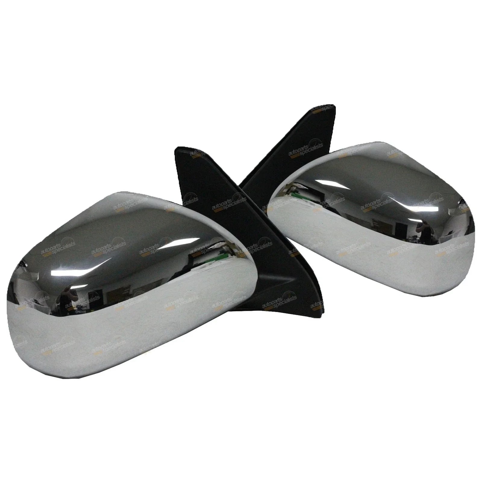 2 x LH+RH Chrome Electric Mirrors for Toyota Landcruiser Prado (2002–2009)