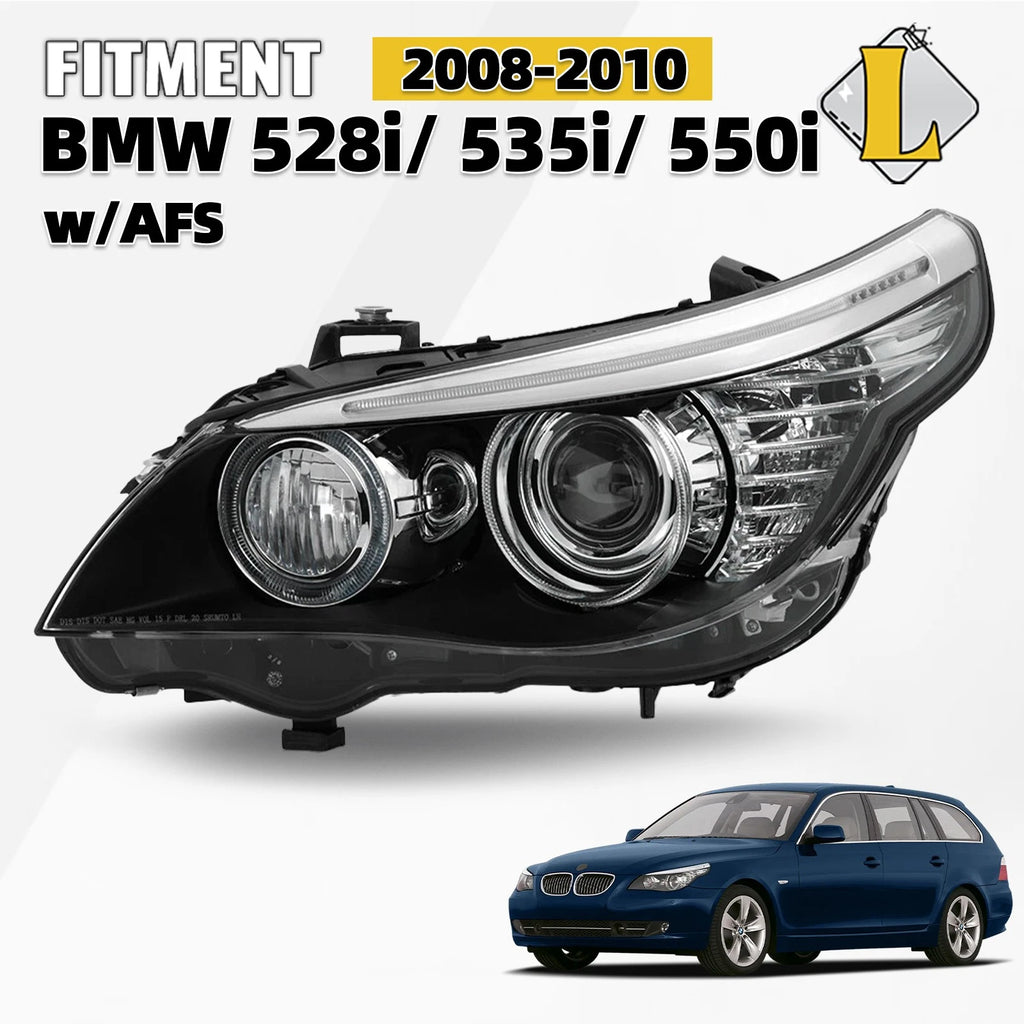 HID Headlight for BMW E60 E61 528i 535i 5 Series (2008–2010) AFS Left Driver