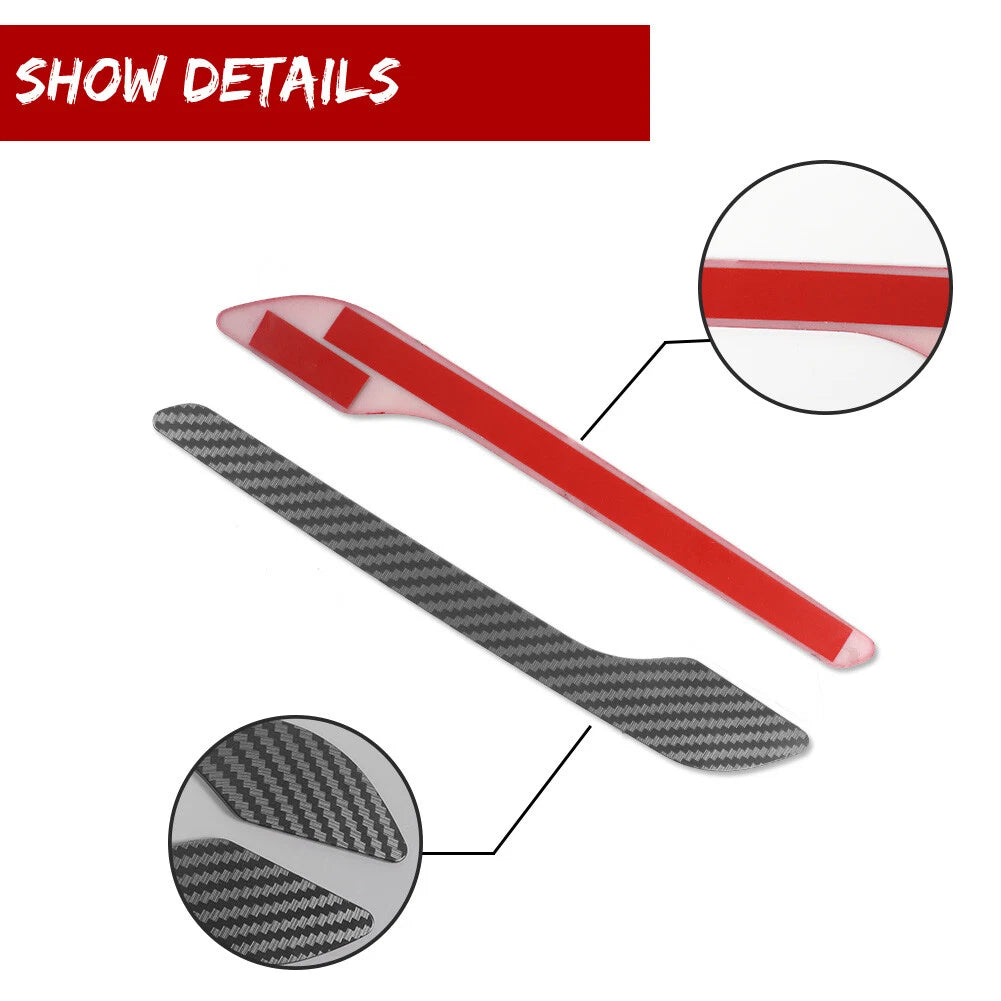 Set of 4 Carbon Fiber Style Door Handle Cover Stickers for Tesla Model 3 Y (2017–2023)