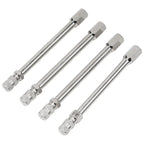 4x 100mm Metal Tire Wheel Valve Extension Cap Stem for Car Truck Van